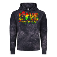 Cloud Black love my roots juneteenth Vintage Hoodie - texasbilliewilder