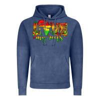 Vintage Denim love my roots juneteenth Vintage Hoodie - texasbilliewilder