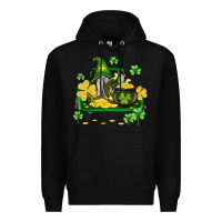 Black st patricks truck and gnome Premium Hoodie - AdoDesignShop