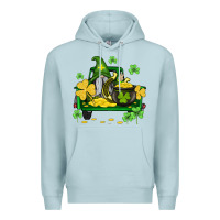 Blue Mist st patricks truck and gnome Premium Hoodie - AdoDesignShop