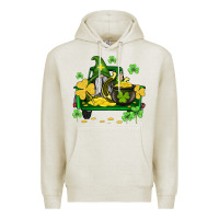 Oatmeal Heather st patricks truck and gnome Premium Hoodie - AdoDesignShop