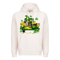 Pale Pink st patricks truck and gnome Premium Hoodie - AdoDesignShop