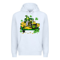White st patricks truck and gnome Premium Hoodie - AdoDesignShop