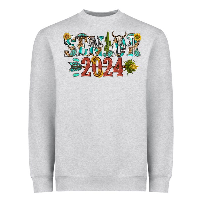 Senior 2024 Heavyweight Sweatshirt by texasbilliewilder | Teevron