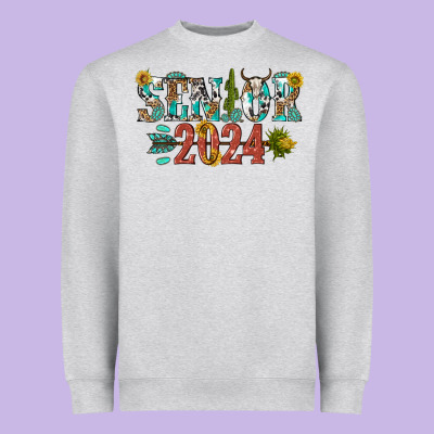 Senior 2024 Heavyweight Sweatshirt Designed By Texasbilliewilder