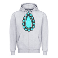 Heather Grey gemstone Zipper Hoodie - JahusDesignShop