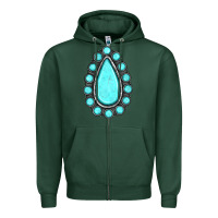 Sports Green gemstone Zipper Hoodie - JahusDesignShop
