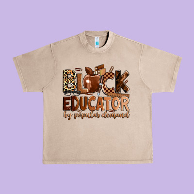 Black Educator By Popular Demand Urban Heavy Tee Designed By Zillion Design Studio