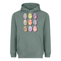 Sage vintage easter eggs Heavyweight Hoodie - MaliasSmallBusiness