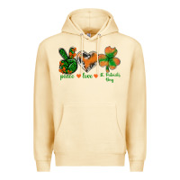Pina Colada Peace Love St.Patrick's Day Premium Hoodie - BundleAndBundleShop