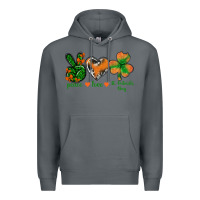 Rock Peace Love St.Patrick's Day Premium Hoodie - BundleAndBundleShop
