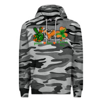 Slate Camo Peace Love St.Patrick's Day Premium Hoodie - BundleAndBundleShop