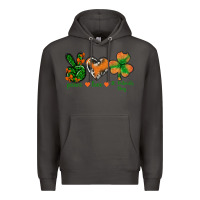 Smoke Peace Love St.Patrick's Day Premium Hoodie - BundleAndBundleShop