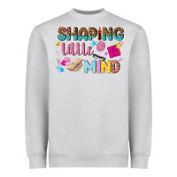 Heather Grey shaping little mind Heavyweight Sweatshirt - texasbilliewilder