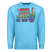 Ocean Blue hate looks tacky on you pride Premium Sweatshirt - MaliasSmallBusiness
