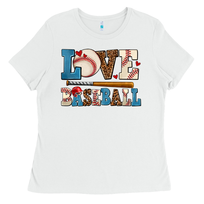 Love Baseball Ladies Tee by AdoDesignShop | Teevron