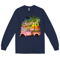 Navy sunset chaser Long Sleeve Tee - JahusDesignShop