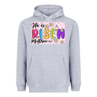 Heather Grey checkered risen Heavyweight Hoodie - MaliasSmallBusiness