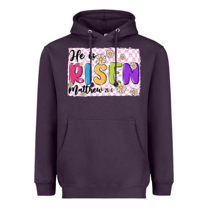 Checkered Risen Heavyweight Hoodie by MaliasSmallBusiness | Teevron