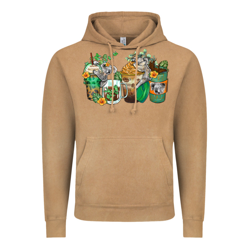 Koala Coffee Cups Vintage Hoodie by Zillion Design Studio | Teevron