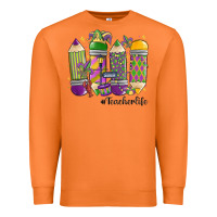 Carrot mardi gras teacher life Premium Sweatshirt - MaliasSmallBusiness