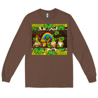 Chestnut western st patricks gnomes Long Sleeve Tee - AdoDesignShop