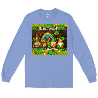 Colony Blue western st patricks gnomes Long Sleeve Tee - AdoDesignShop