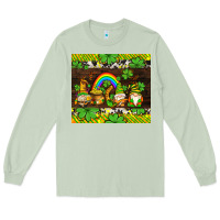Matcha western st patricks gnomes Long Sleeve Tee - AdoDesignShop