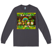 Smoke western st patricks gnomes Long Sleeve Tee - AdoDesignShop