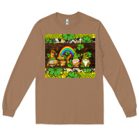Toasted Coconut western st patricks gnomes Long Sleeve Tee - AdoDesignShop