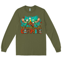 Army Green life is better by the campfire Long Sleeve Tee - AdoDesignShop