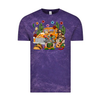 Cloud Purple Mexican Gnome Truck Vintage Tee - texasbilliewilder