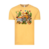 Vintage Mustard Mexican Gnome Truck Vintage Tee - texasbilliewilder