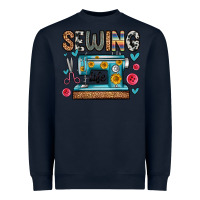 Navy sewing life Heavyweight Sweatshirt - Zillion Design Studio