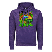 Cloud Purple Happy Go Lucky Pot Of Gold And Rainbow Heart Vintage Hoodie - RanaPortraitStore