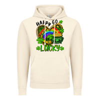Vintage Artic Happy Go Lucky Pot Of Gold And Rainbow Heart Vintage Hoodie - RanaPortraitStore
