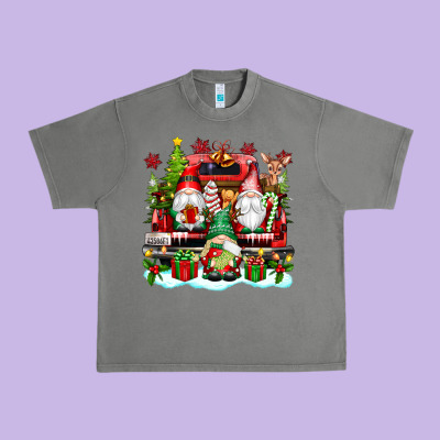 Christmas Gnome Truck Urban Heavy Tee Designed By Texasbilliewilder