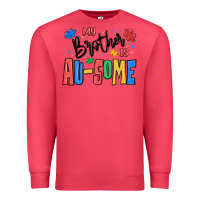 Cardinal my brother is ausome autism Premium Sweatshirt - MaliasSmallBusiness