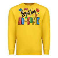 Lemon my brother is ausome autism Premium Sweatshirt - MaliasSmallBusiness