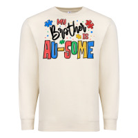 Sandshell my brother is ausome autism Premium Sweatshirt - MaliasSmallBusiness
