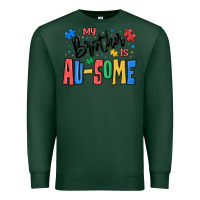 Sports Green my brother is ausome autism Premium Sweatshirt - MaliasSmallBusiness