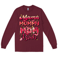 Burgundy mom bruh Long Sleeve Tee - JahusDesignShop