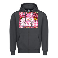 Smoke pink snowgirls Zipper Hoodie - AdoDesignShop