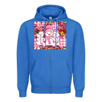 True Royal pink snowgirls Zipper Hoodie - AdoDesignShop
