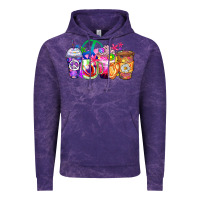 Cloud Purple hippie coffee cups Vintage Hoodie - Zillion Design Studio