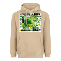 Mushroom st patricks day Heavyweight Hoodie - MaliasSmallBusiness