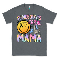 Charcoal Heather somebody's feral mama Classic Tee - JahusDesignShop