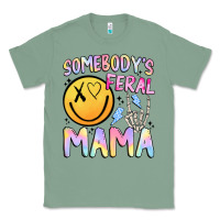 Sage somebody's feral mama Classic Tee - JahusDesignShop