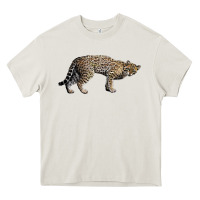 Cream Ocelot Heavy Core Tee - LillyAllenDesigns
