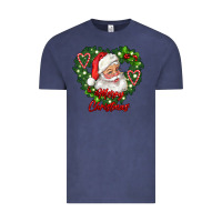 Vintage Denim merry christmas santa Vintage Tee - RanaPortraitStore